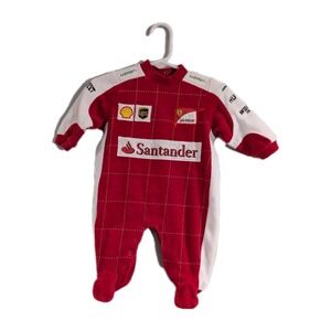 Ferrari Baby Outfit 0-3m Racing Sponsored Cute Fun Santander Christmas Gift